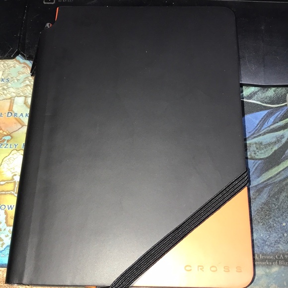 Jotzone Black and Orange 🍊 cross journal with pen New - Picture 4 of 6
